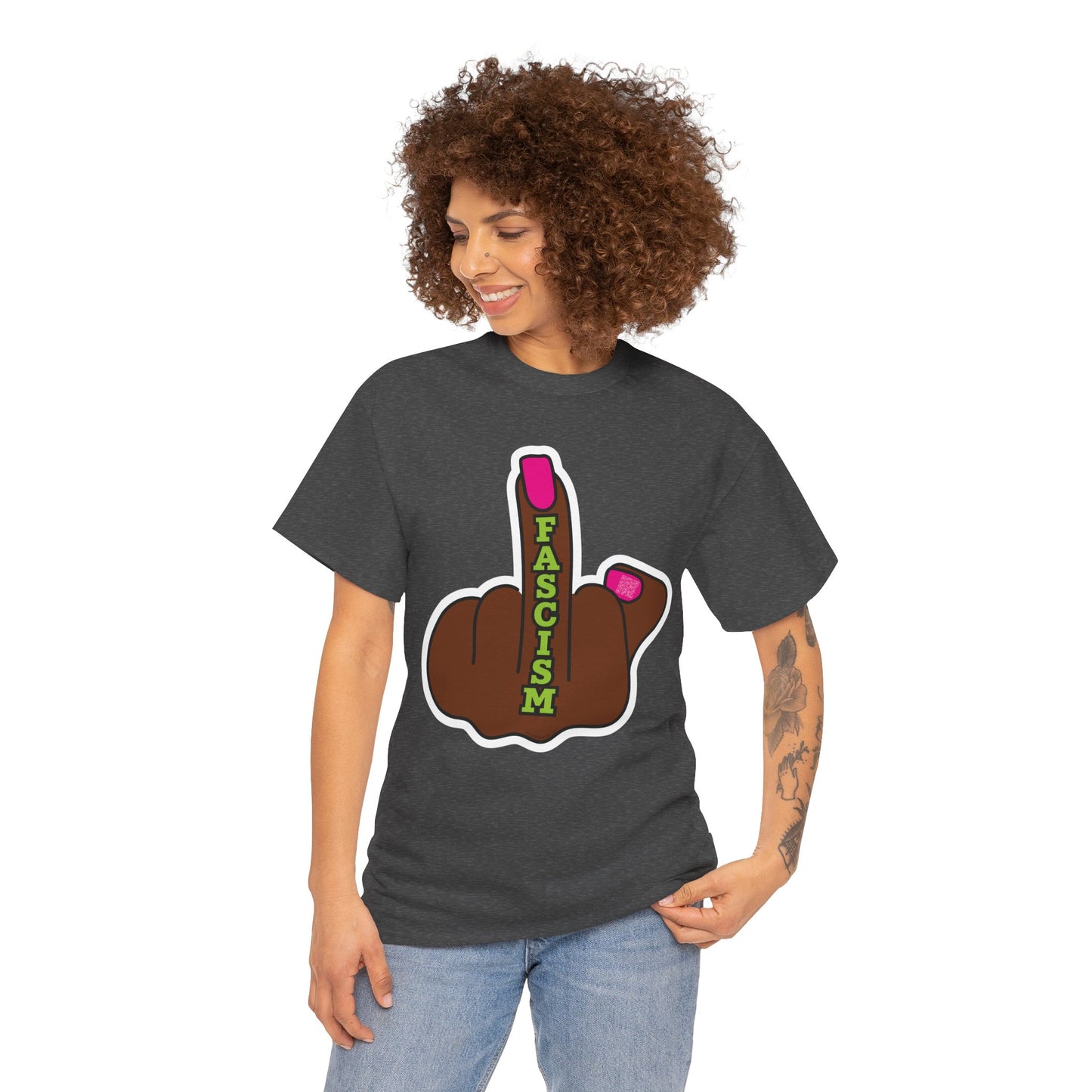 FUCK FASCISM Unisex Heavy Cotton Tee