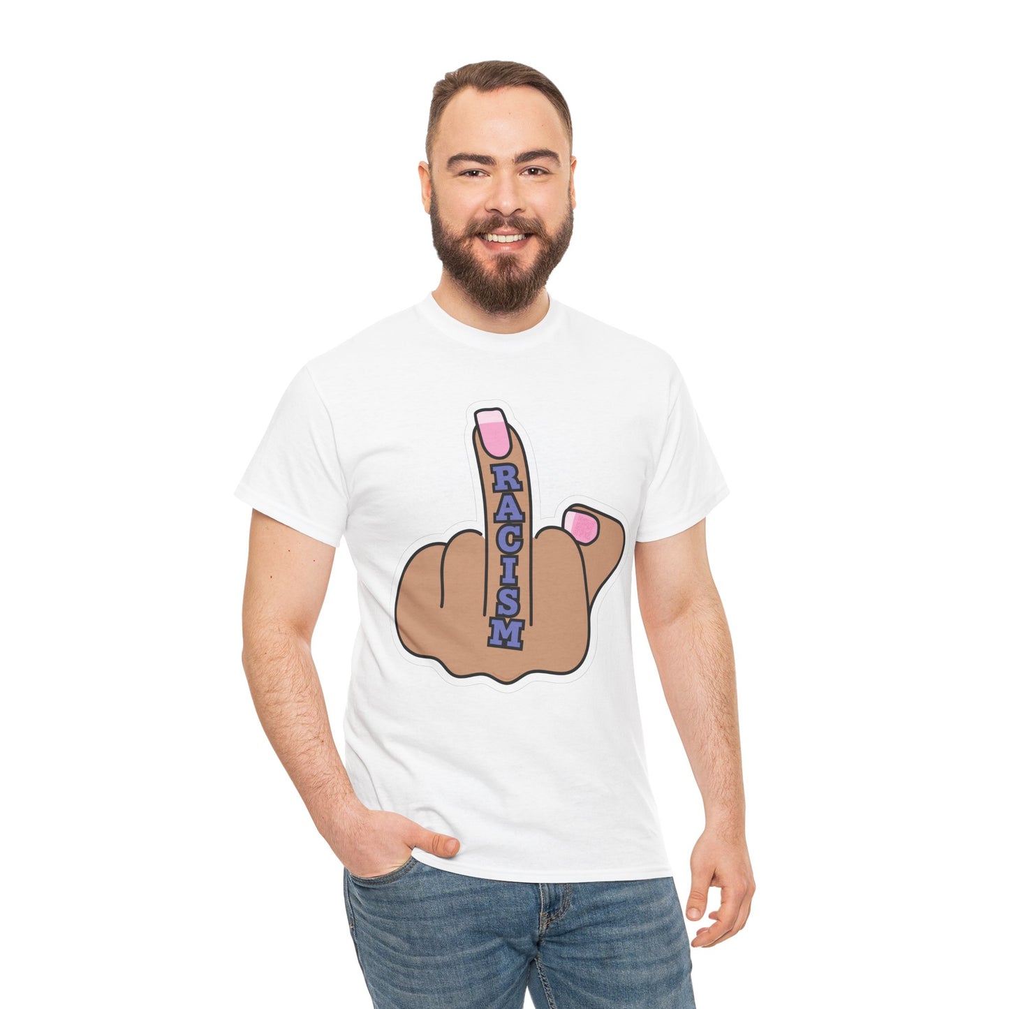 FUCK RACISM Unisex Heavy Cotton Tee