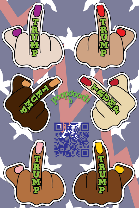 FUCK TRUMP sticker sheet