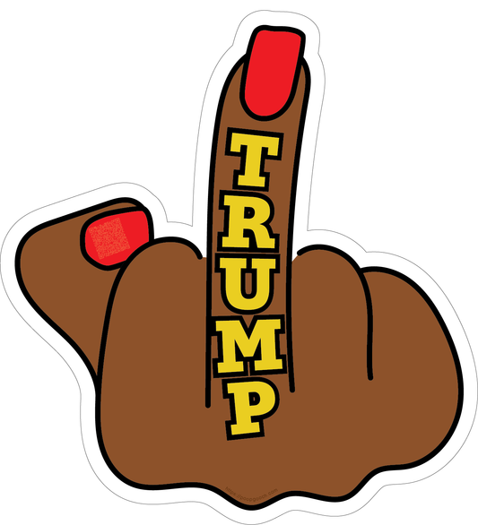 FUCK TRUMP 20" x 22" Reflective Aluminum Sign