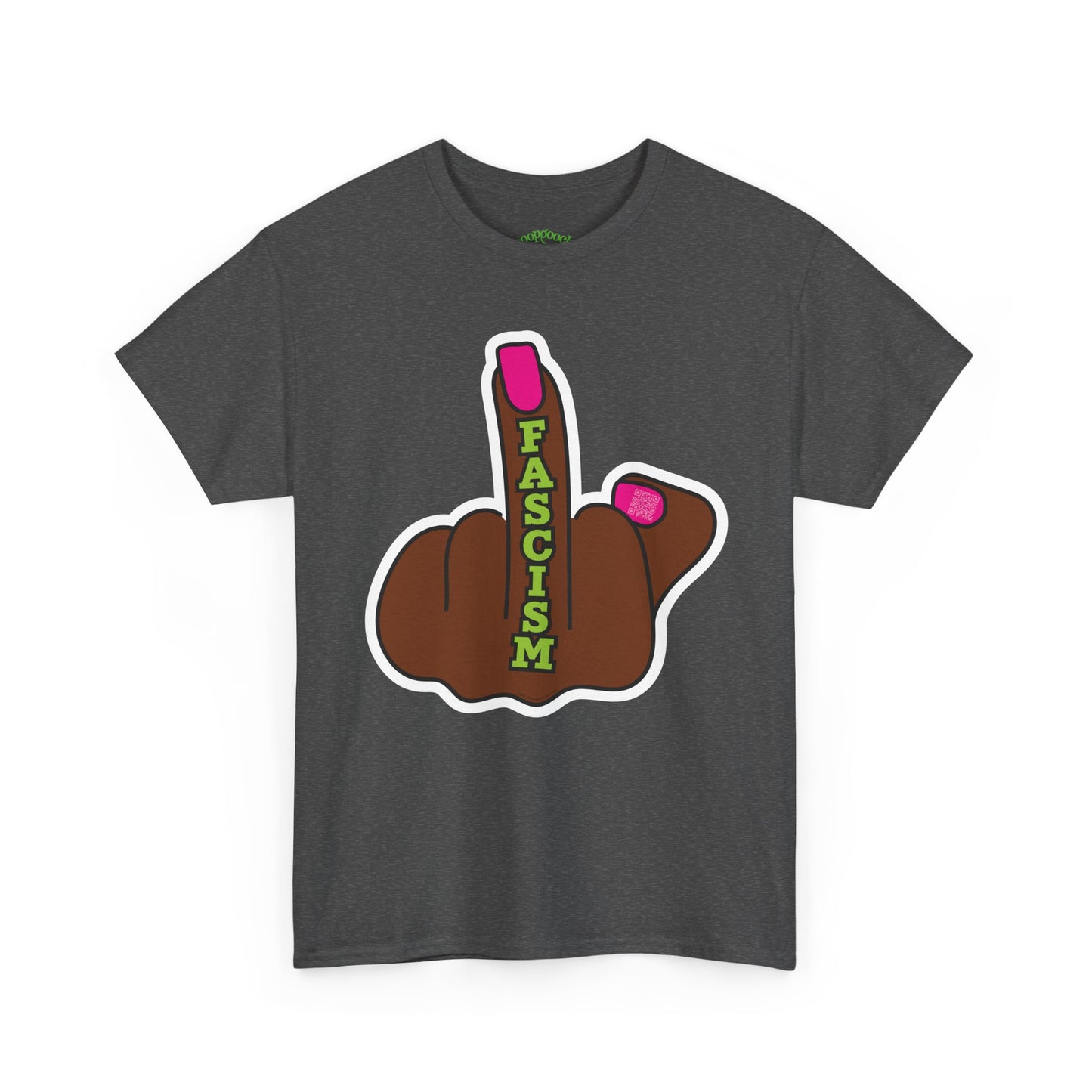 Graphic Tee Middle Finger FASCISM Protest Shirt Sizes S–5XL