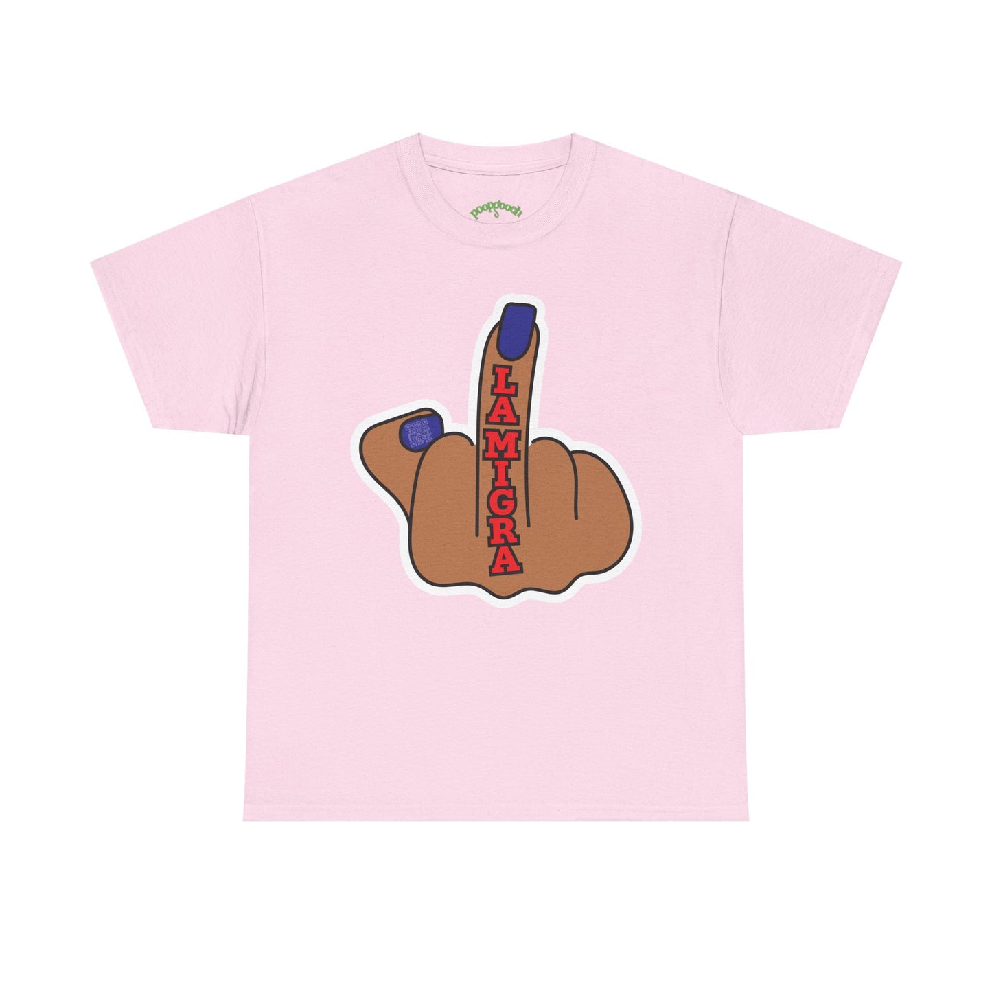 Graphic Tee Middle Finger LA MIGRA Protest Shirt Sizes S–5XL