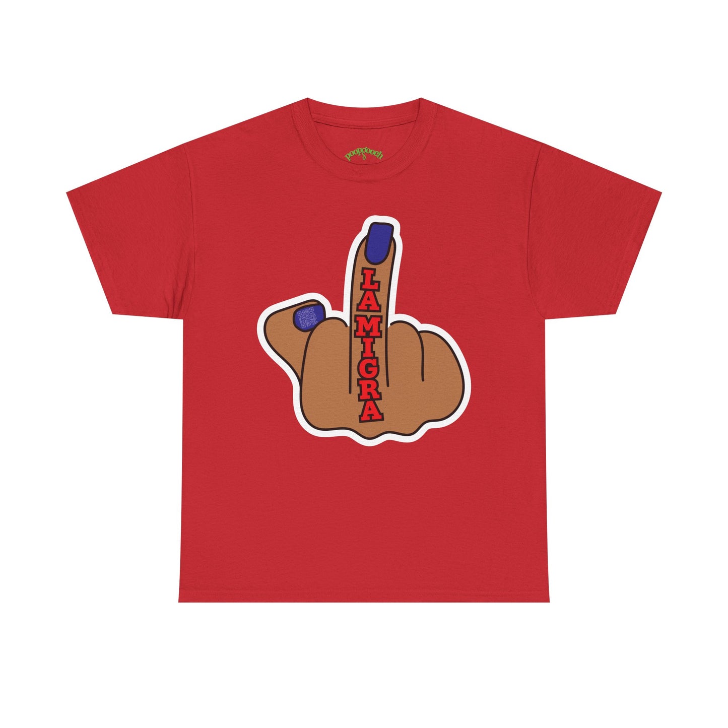 Graphic Tee Middle Finger LA MIGRA Protest Shirt Sizes S–5XL