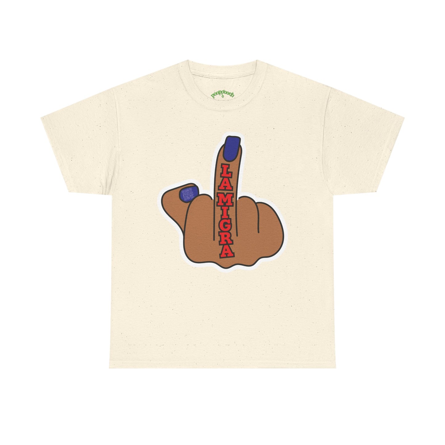 Graphic Tee Middle Finger LA MIGRA Protest Shirt Sizes S–5XL