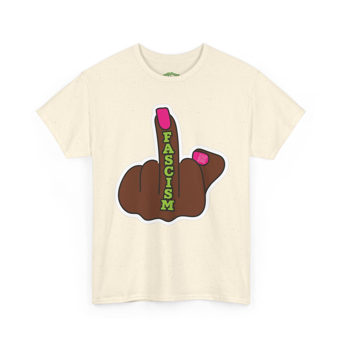 Graphic Tee Middle Finger FASCISM Protest Shirt Sizes S–5XL