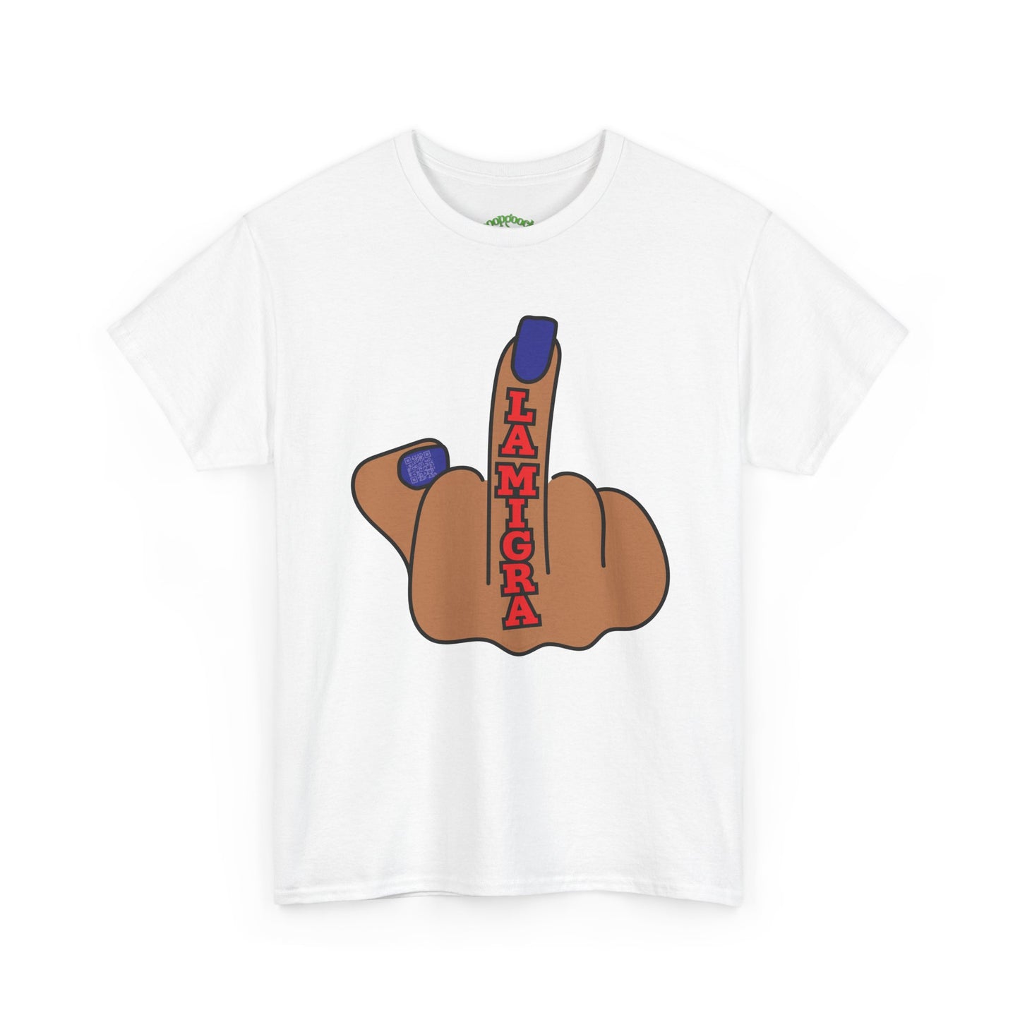 Graphic Tee Middle Finger LA MIGRA Protest Shirt Sizes S–5XL