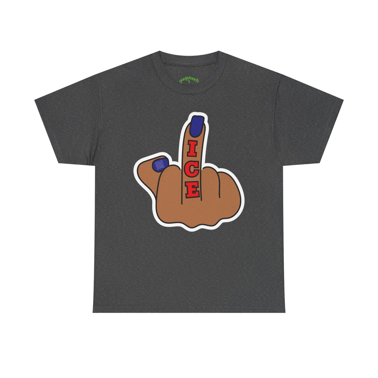 Graphic Tee Middle Finger ICE Protest Shirt Sizes S–5XL