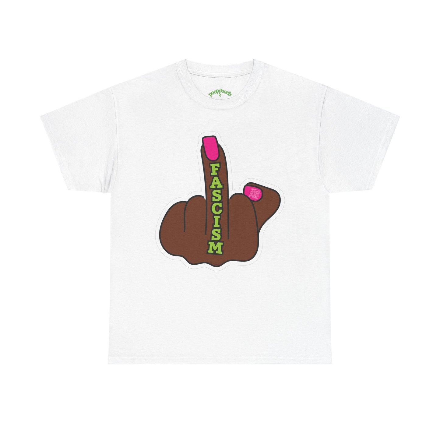 Graphic Tee Middle Finger FASCISM Protest Shirt Sizes S–5XL