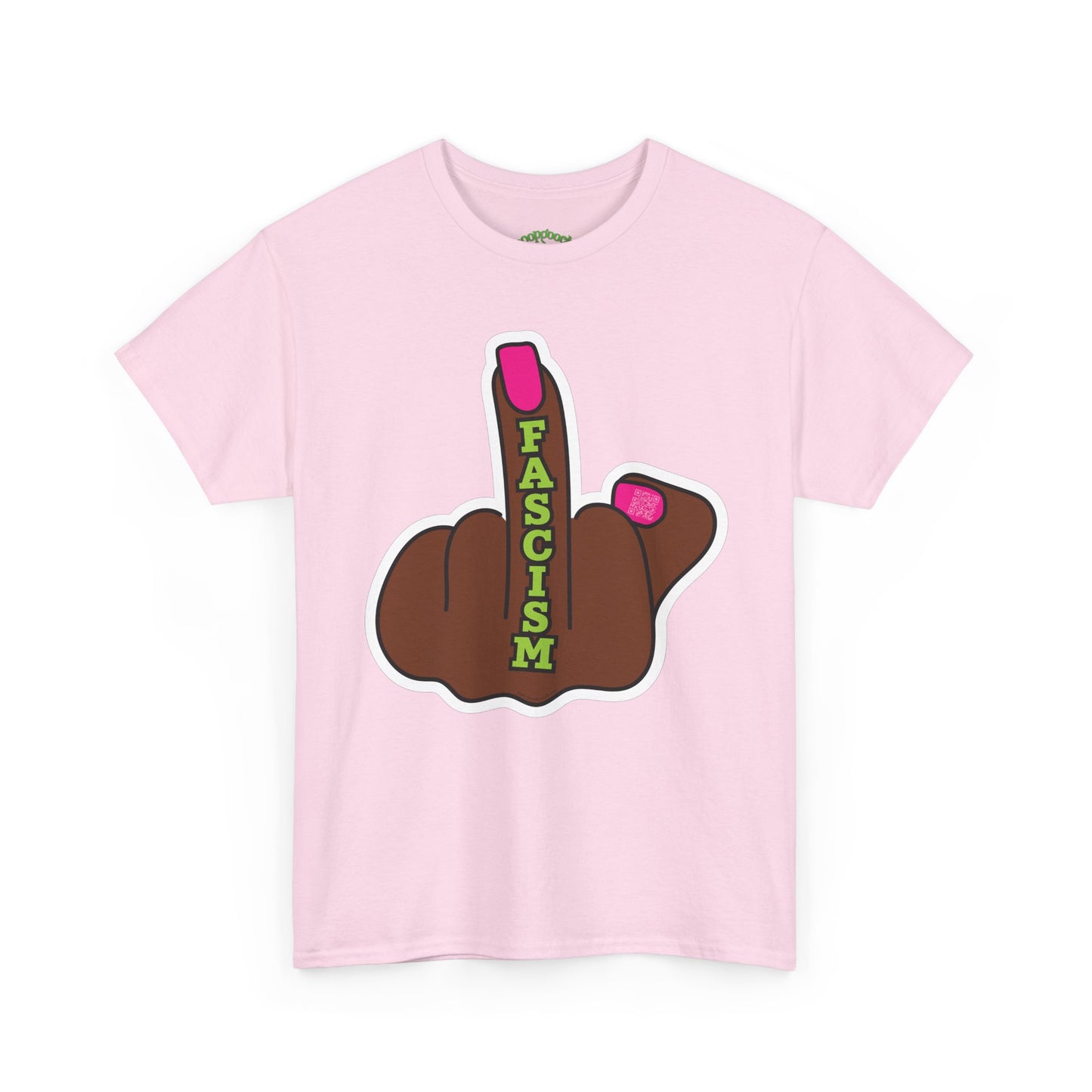 Graphic Tee Middle Finger FASCISM Protest Shirt Sizes S–5XL