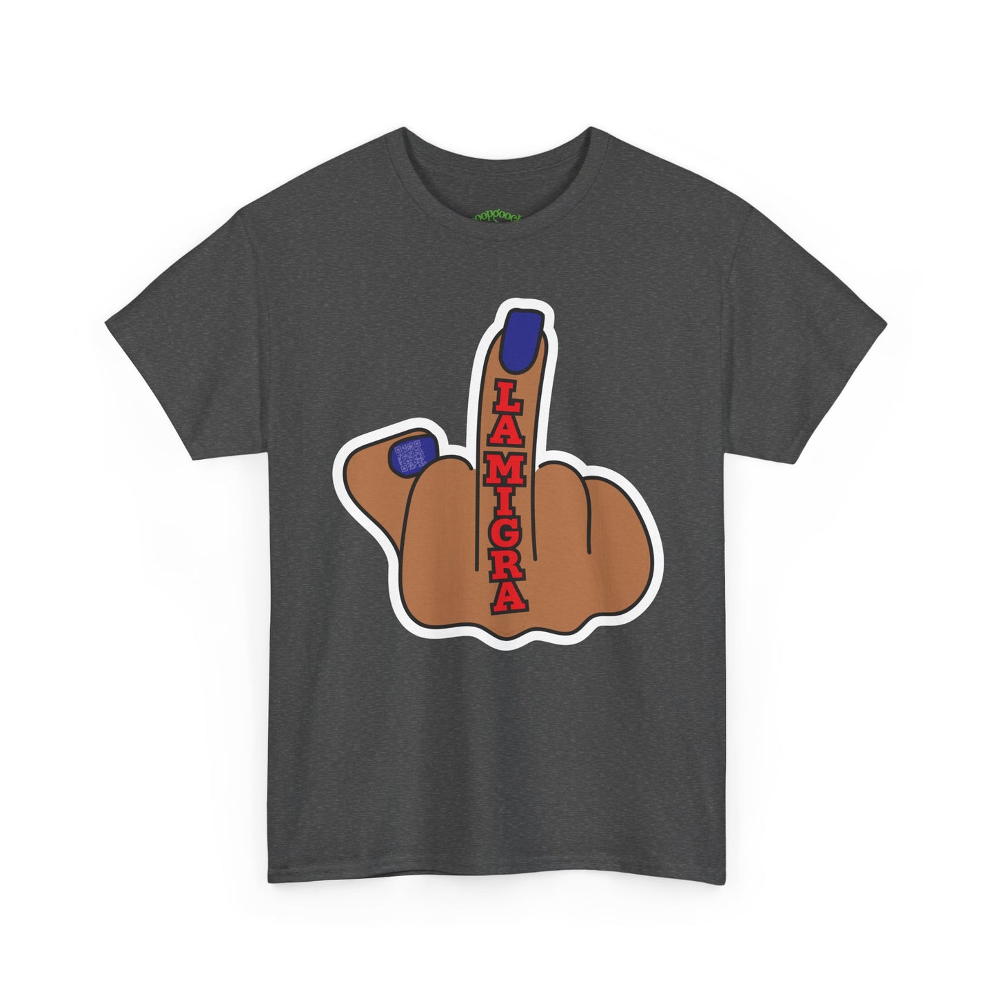 Graphic Tee Middle Finger LA MIGRA Protest Shirt Sizes S–5XL