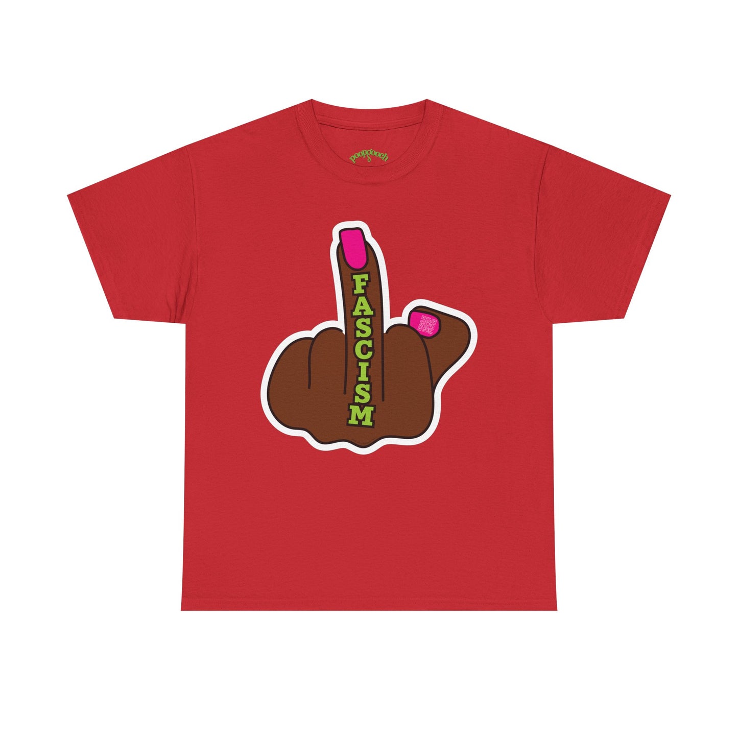 Graphic Tee Middle Finger FASCISM Protest Shirt Sizes S–5XL