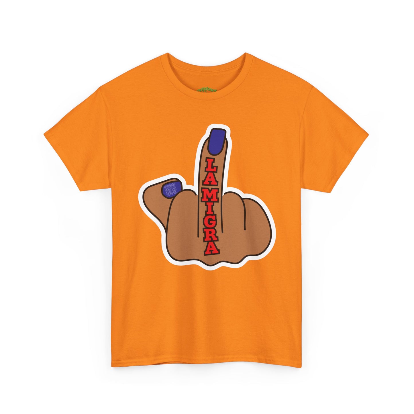 Graphic Tee Middle Finger LA MIGRA Protest Shirt Sizes S–5XL