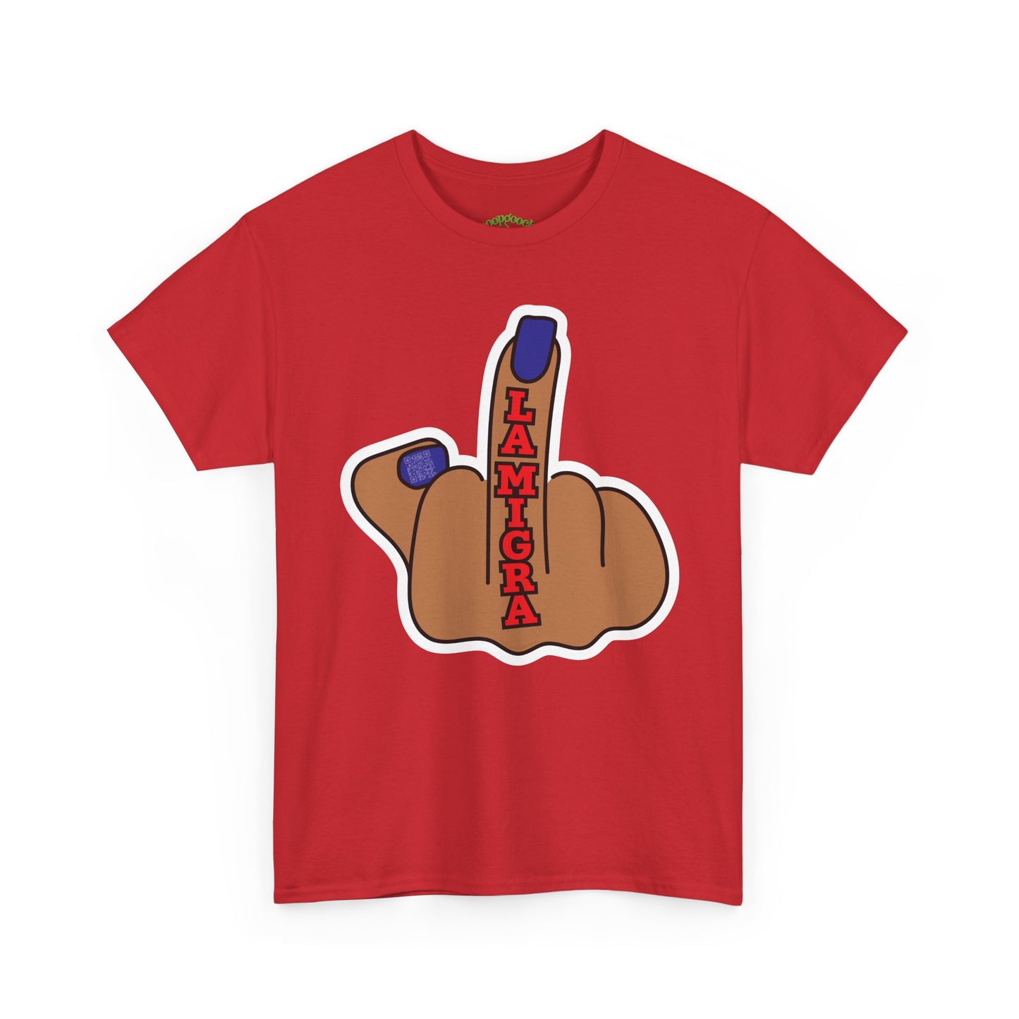 Graphic Tee Middle Finger LA MIGRA Protest Shirt Sizes S–5XL